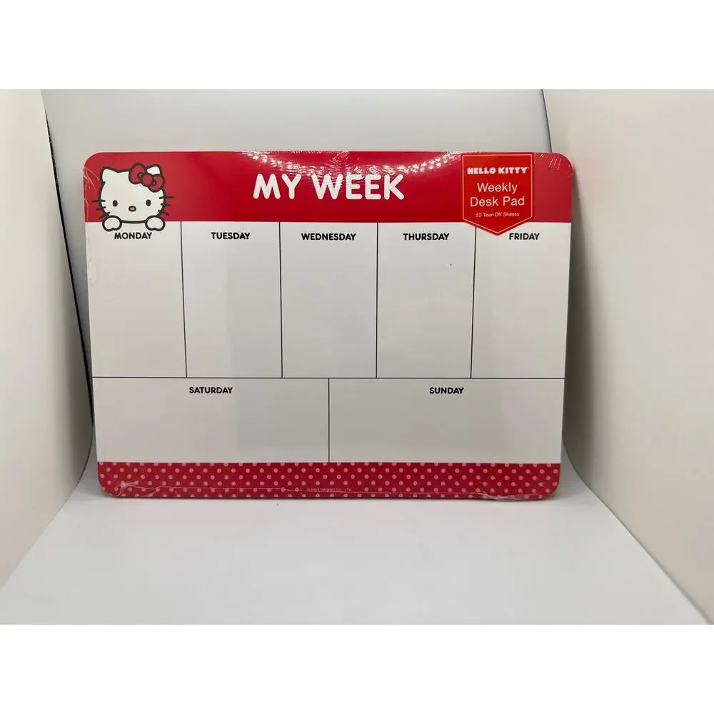 Hello Kitty Weekly Calendar